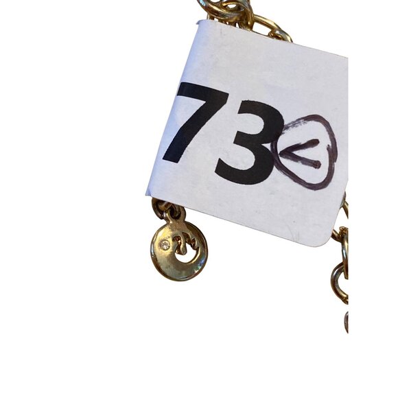 Gold-Tone Layered Disc Necklace With Chain Link & Lobster Clasp - Picture 12 of 14